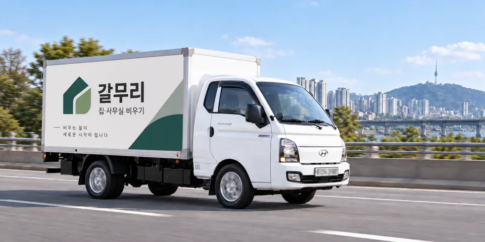 갈무리 작업 차량을 그린 그림, 산곡동 유품정리